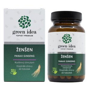 TOPVET Green Idea Ženšen bylinný extrakt 60 toboliek