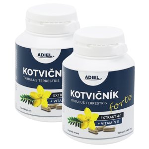 ADIEL Kotvičník zemný FORTE s vitamínom E 90 kapslí 2 ks v balenie: 2x90 kapslí