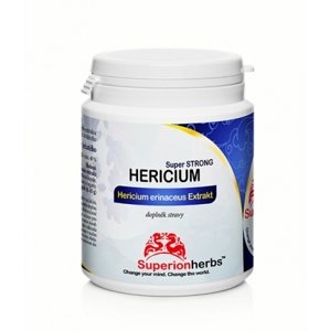 Hericium, Levia hriva - Superionherbs, 90 kps x 500 mg, extrakt 40 % polysacharidov