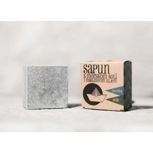 Sapunoteka Soap Sea Salt Mint, Anise & Charcoal 115g - Mäta, aníz a aktivované uhlie