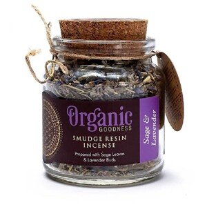 Organic Goodness Organické kadidlo v pohári, Sage & Lavender 1ks