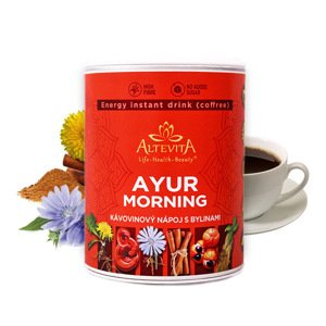 Altevita AYUR MORNING kávovinový nápoj s bylinami 120g