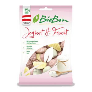 BIOBON Cukríky gumené Jogurt Ovocie BIO 100g