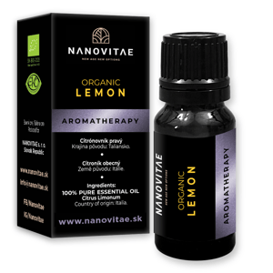NANOVITAE CITRÓN esenciálny olej – ORGANIC quality 10ml
