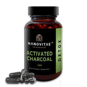 Nanovitae ACTIVATED CHARCOAL C60, 80 kapsúl