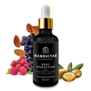 Nanovitae BODY PERFECTION zmes rastlinných olejov na telovú a vlasovú masáž 50ml