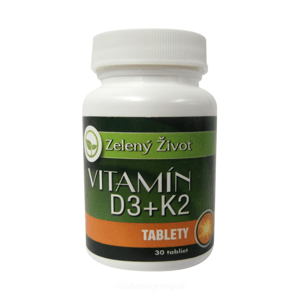 Vitamín D3 + K2, 30 tbl